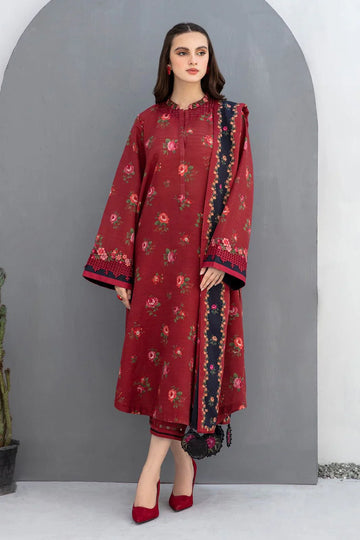 BAROQUE - 3PC Lawn Printed Shirt With Voile Printed Dupatta-765